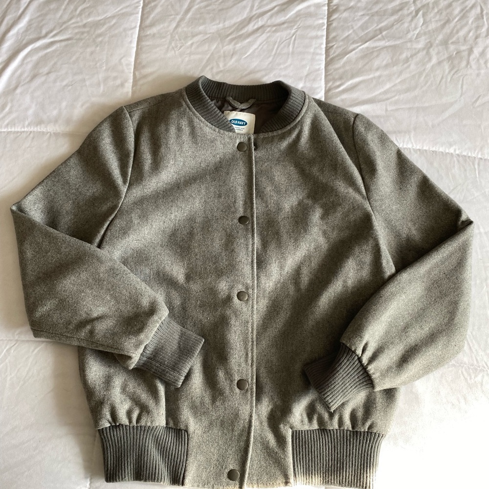Old Navy Gray Bomber Jacket
